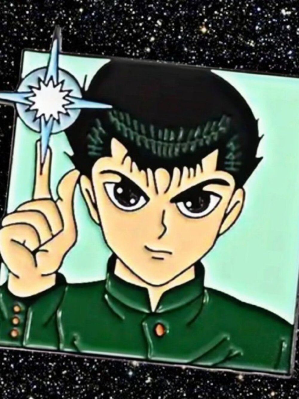 Yu Yu Hakusho Yusuke Urameshi Spirit Gun Anime Enamel Pin Collectible Badge